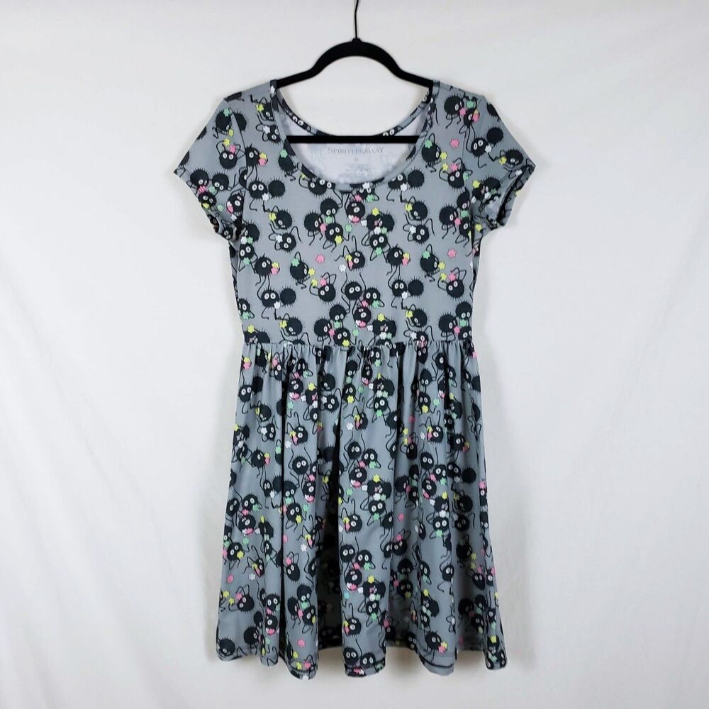 Studio Ghibli by Her Universe Spirited Away Soot Sprites Dress Womens M Gray